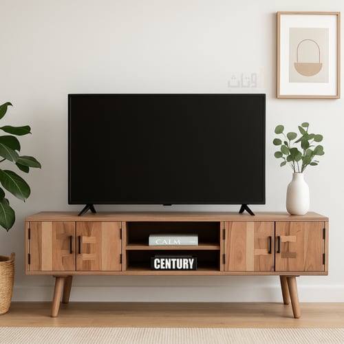 طاولة تلفاز متعددة الألوان بطول 200 سم بابان ورفان...