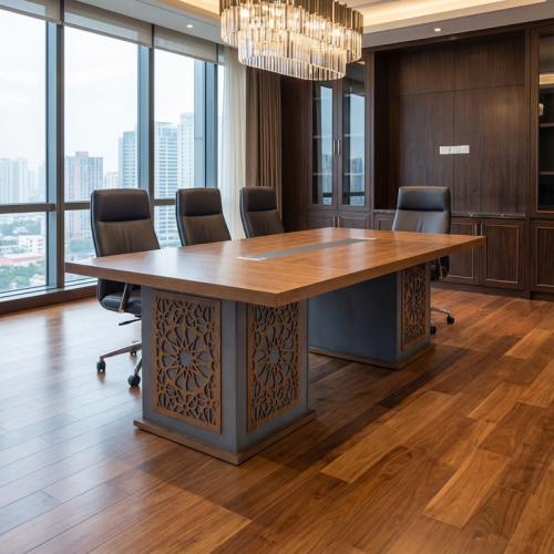 طاولة اجتماعات خشب 320 سم – تصميم عصري وعملي