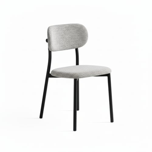 طقم طاولة طعام سيراميك رمادي دائري فاخر – يتسع لـ...