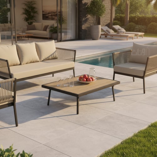 طقم جلوس خارجي 5 مقاعد – فخامة وراحة مثالية