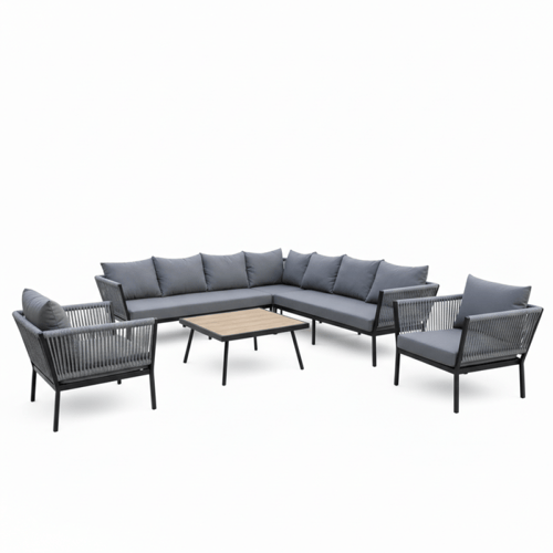 طقم جلوس خارجي 8 مقاعد – تصميم واسع وفخم للمساحات...