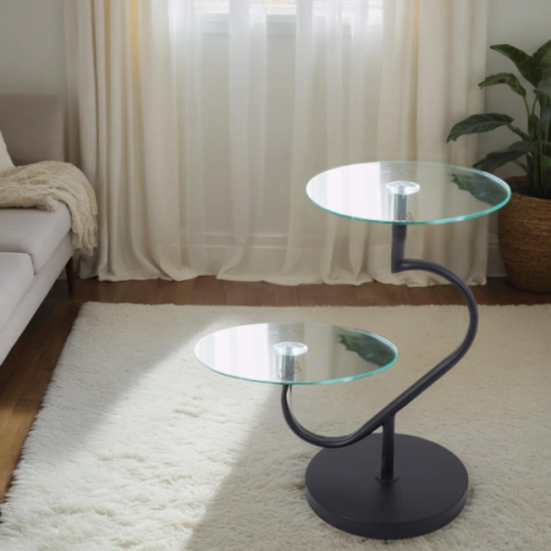 طاولة خدمة مودرن دورين من الزجاج