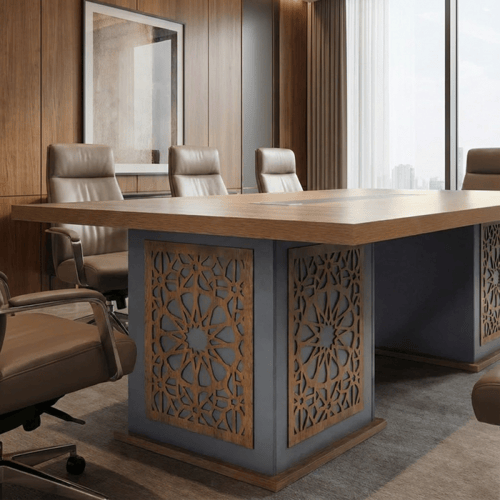 طاولة اجتماعات خشب 240 سم – عملية للمكاتب المتوسطة