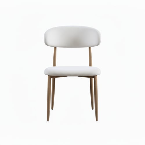 طقم طاولة طعام دائري أبيض – لمسة عصرية ناعمة