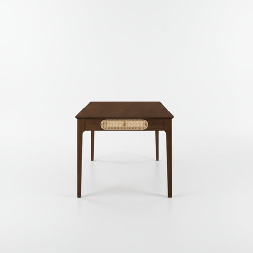 طقم طاولة طعام خشب لون جوز – طاولة + 6 كراسي لمسة...