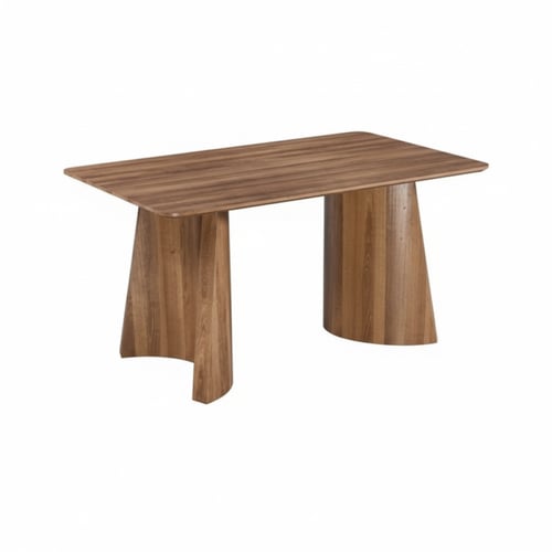 طاولة طعام خشبية بني مع 6 كراسي – فخامة وعملية لعا...