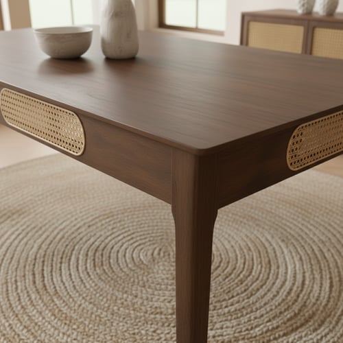 طقم طاولة طعام خشب لون جوز – طاولة + 8 كراسي أناقة...