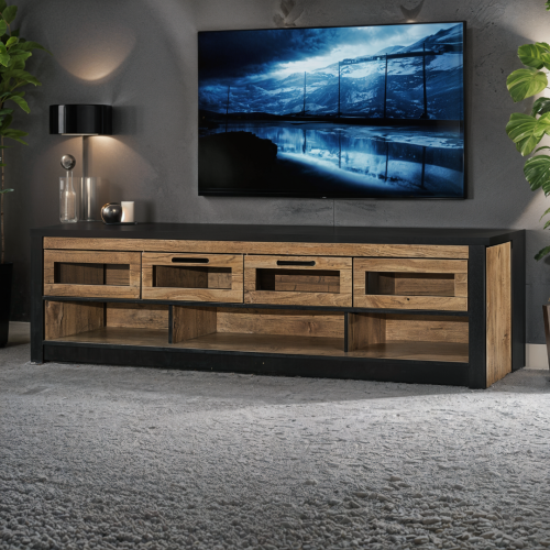 طاولة تلفاز خشبية أنيقة200سم