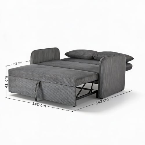 طقم كنب سرير رمادي – أناقة تناسب كل الديكورات