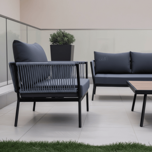طقم جلوس خارجي 5 مقاعد – أناقة وفخامة للمساحات الع...