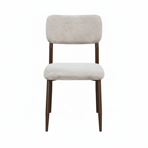 طقم طاولة طعام مستطيل بني – سطح رخام بلمسة فاخرة