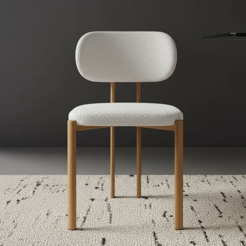 طقم طاولة طعام زجاج شفاف بني مستطيل – طاولة + 6 كر...