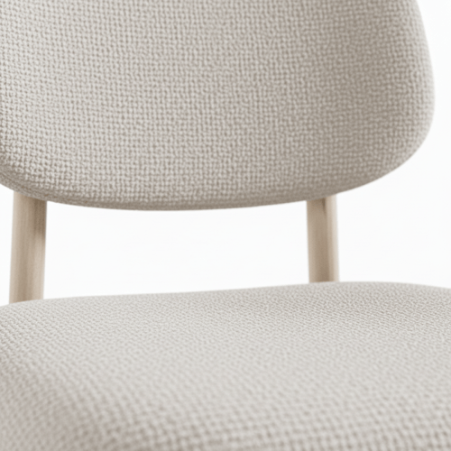 طاولة طعام سيراميك مع 6 كراسي – تصميم عصري بشكل بي...