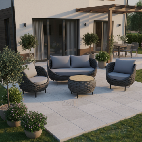 طقم جلوس خارجي 4 مقاعد – تصميم مريح للمساحات المتو...