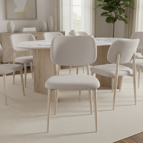 طاولة طعام سيراميك مع 8 كراسي – فخامة بيضاوية بطاب...