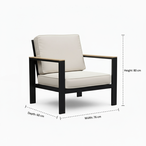 جلسة خارجية ألمنيوم بيج – أناقة هادئة للمساحات الم...