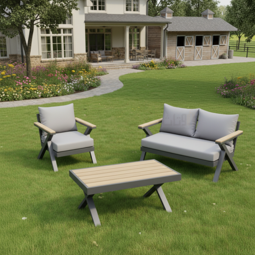 طقم جلوس خارجي 3 مقاعد – راحة وعملية