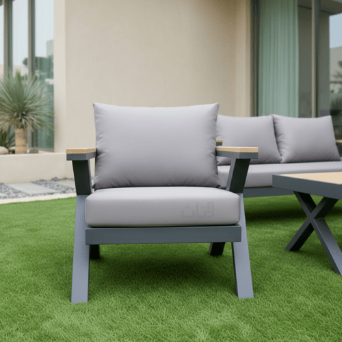 طقم جلوس خارجي 5 مقاعد – تصميم فاخر ومريح