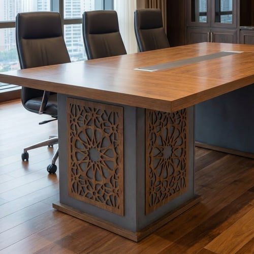 طاولة اجتماعات خشب 320 سم – تصميم عصري وعملي