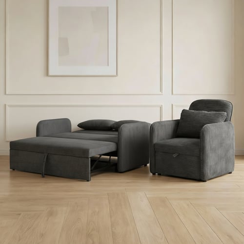 طقم كنب سرير رمادي – أناقة تناسب كل الديكورات