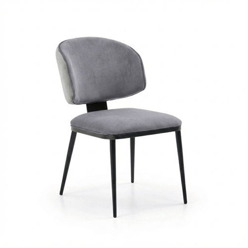 طقم سفرة رخامي مع 6 كراسي رمادي واسود مثالي للعائل...