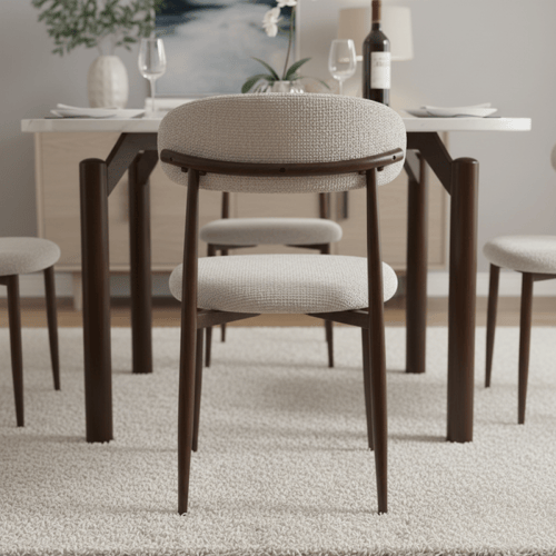 طاولة طعام رخام مع 6 كراسي – مساحة مثالية وأناقة م...