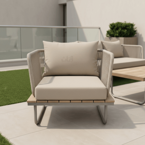 طقم جلوس خارجي 5 مقاعد – فخامة وراحة مثالية