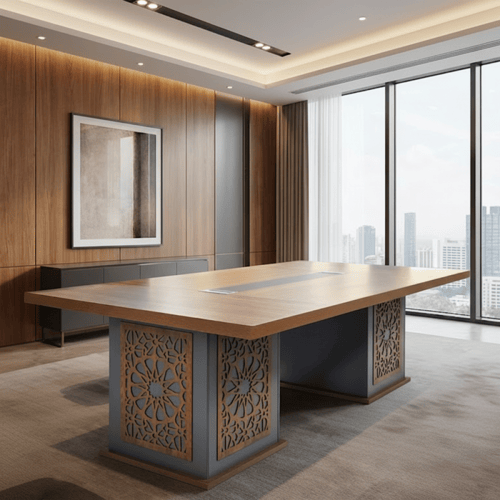 طاولة اجتماعات خشب 240 سم – عملية للمكاتب المتوسطة