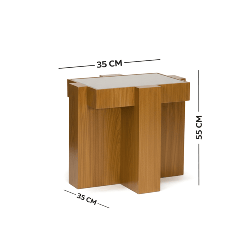 طقم طاولة قهوة مع 6 طاولات جانبية – بني بزجاج أنيق...