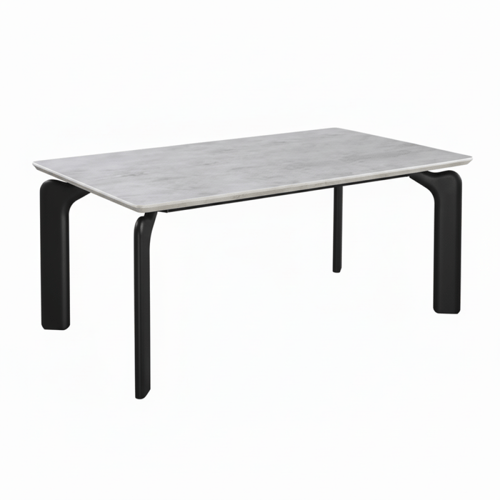 طقم سفرة رمادي رخام مستطيل مع 8 كراسي – أناقة معدن...