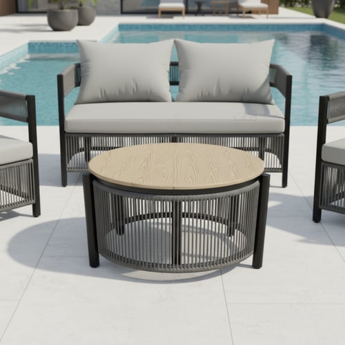 طقم جلوس خارجي 4 مقاعد – تصميم عملي للمساحات المتو...