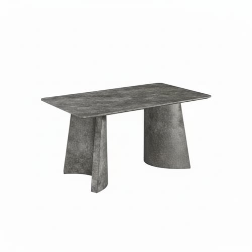 طاولة طعام خشبية رمادية مع 6 كراسي – أناقة عصرية ل...