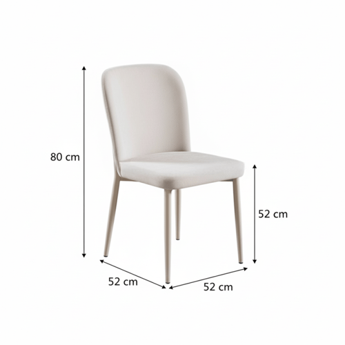 طاولة طعام بيج بسطح رخام مع 8 كراسي – رفاهية وأناق...