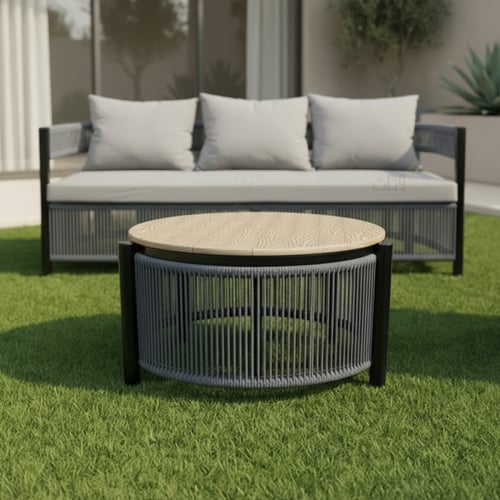 طقم جلوس خارجي 5 مقاعد – تصميم مدمج وعصري