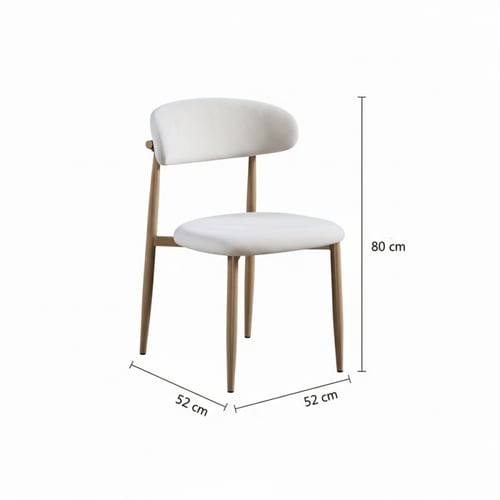 طقم طاولة طعام دائري أبيض – مساحة أوسع للتجمعات