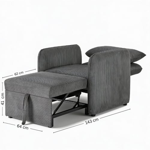 طقم كنب سرير رمادي – أناقة تناسب كل الديكورات