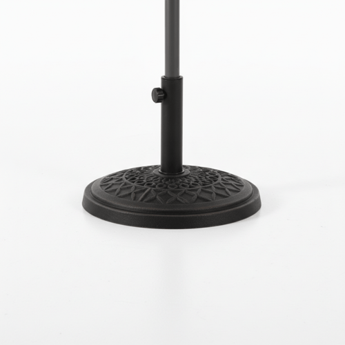 طقم طاولة سفرة خارجية بيج وذهبي مع مظلة – فخامة ور...