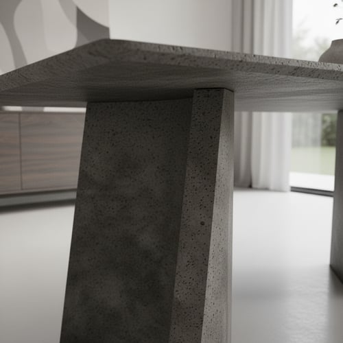 طاولة طعام خشبية رمادية مع 8 كراسي – مساحة واسعة ل...