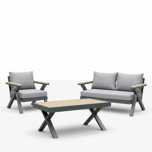 طقم جلوس خارجي 3 مقاعد – راحة وعملية