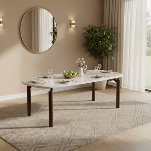 طاولة طعام رخام مع 8 كراسي – فخامة كاملة للمساحات...