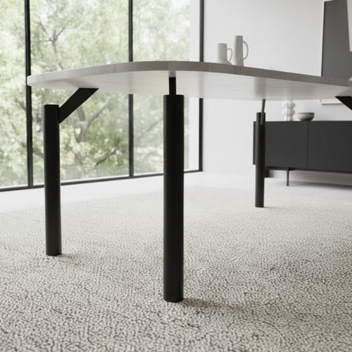طقم طاولة طعام مستطيل رمادي – فخامة عصرية بحجم كبي...
