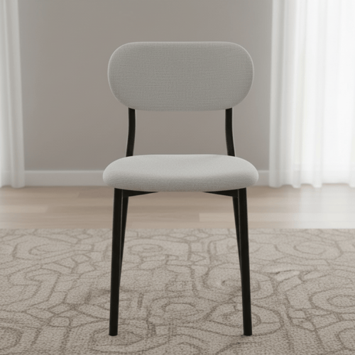 طقم طاولة طعام سيراميك رمادي دائري فاخر – يتسع لـ...