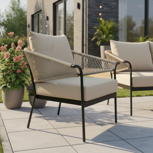 طقم جلوس خارجي 4 مقاعد – تصميم عملي وأنيق