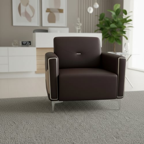 طقم جلسة مكتب بني × بيج – دفء وأناقة بلمسة عصرية