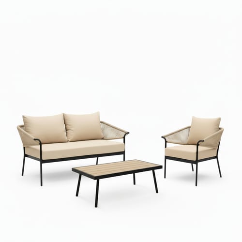 طقم جلوس خارجي 3 مقاعد – أناقة وعملية