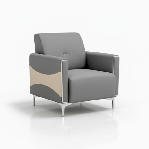 طقم جلسة مكتب رمادي – أناقة هادئة للمساحات العملية