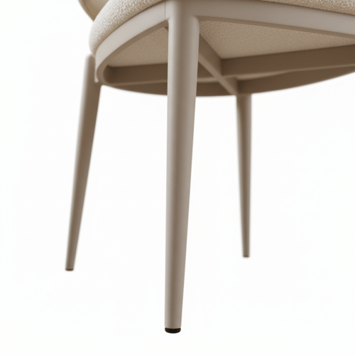 طقم طاولة طعام رخام بيج مستطيل فاخر – يتسع لـ 6 أش...