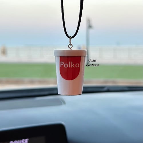 تعليقة بولكا أبيض