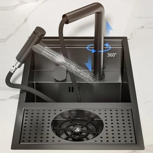 حوض مخفي مع الخلاط