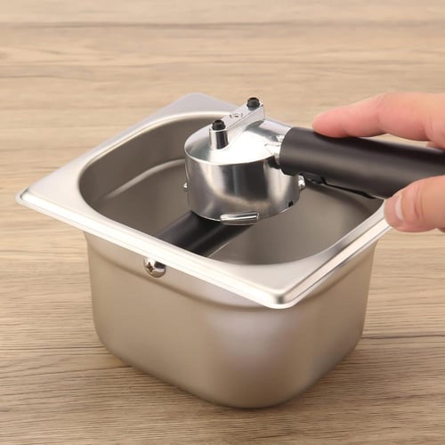 صندوق او وعاء مخلفات القهوة من الستانلس ستيل